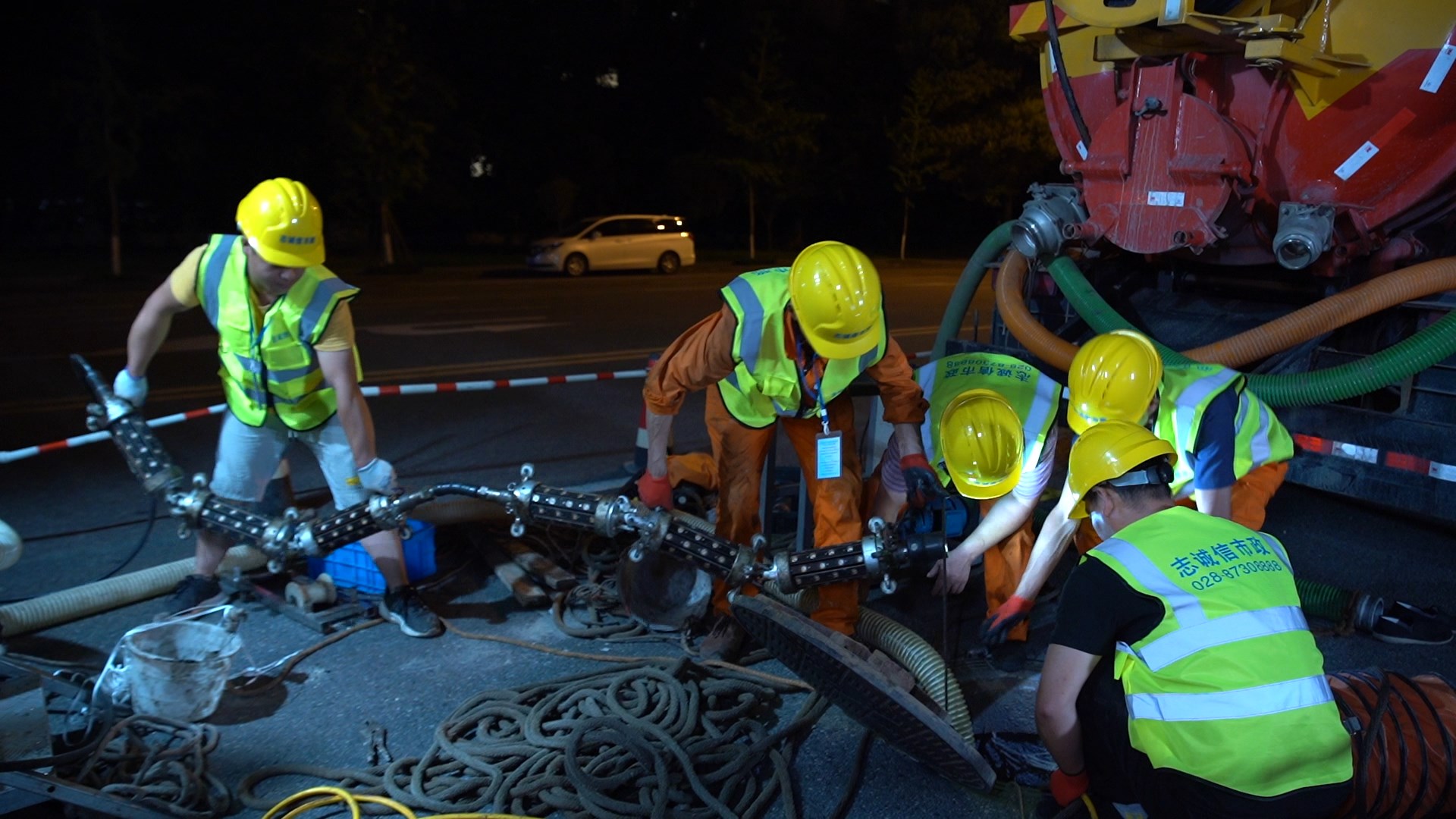 幸福路街道紫外光固化修复